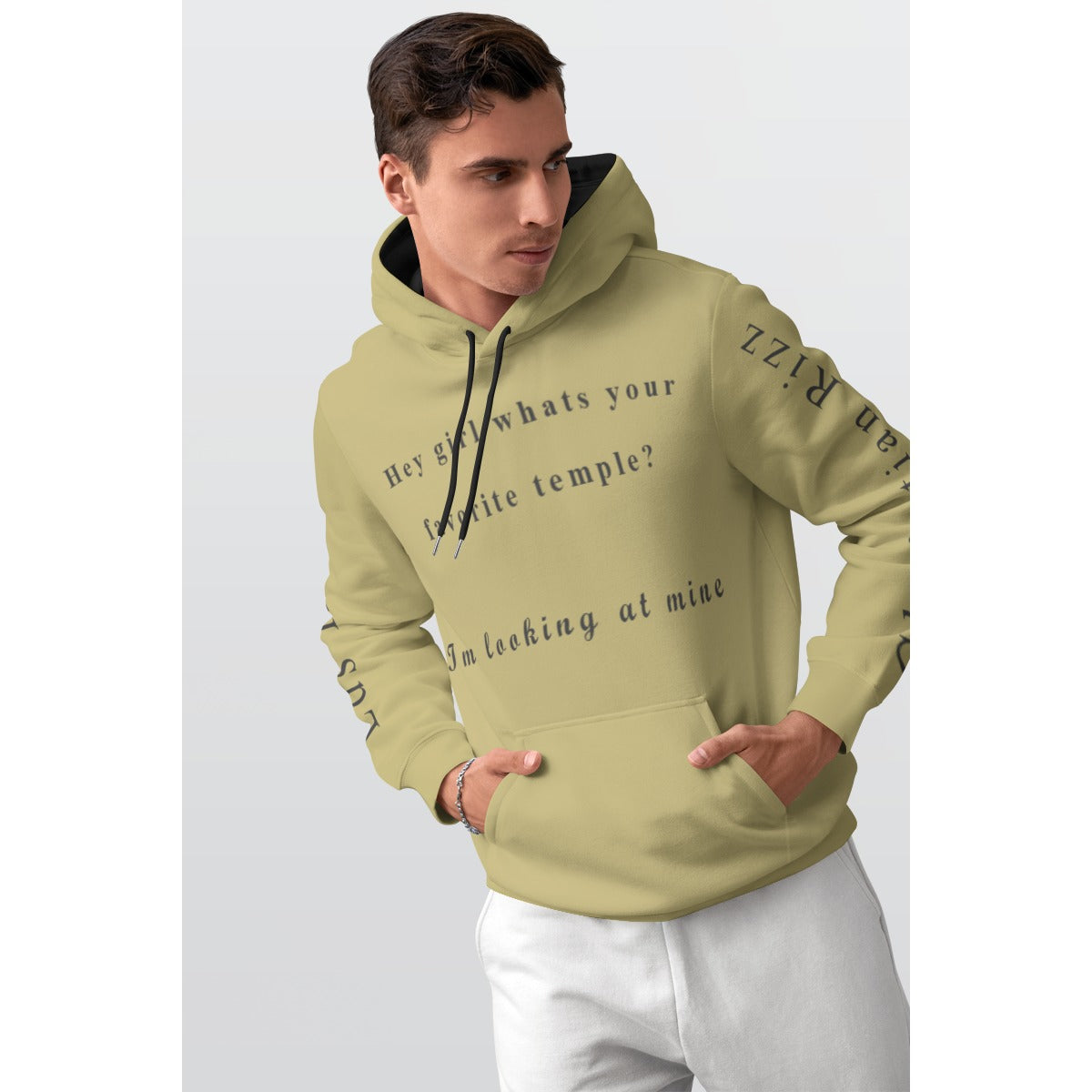 All-Over Print Men's Thicken Pullover Hoodie